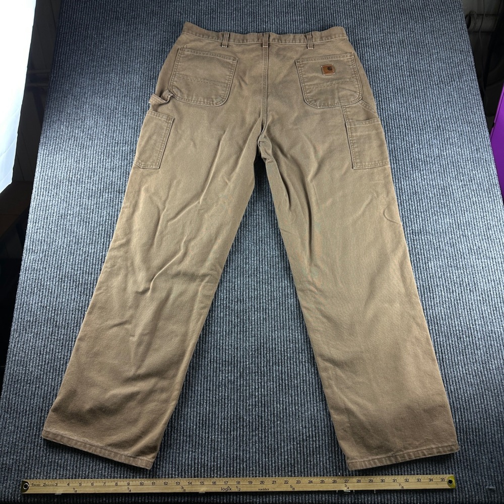 Carhartt B11 CBR Original Dungaree Fit Work Pants Brown 40x34 Cotton Duck